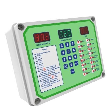 Air quality | microclimate controller | for 8 fan groups | for cooling | heating | lighting | curtain | damper control 1 Air quality | microclimate controller | for 8 fan groups | for cooling | heating | lighting | curtain | damper control 1