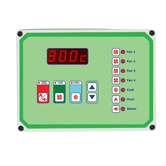 Air quality | microclimate controller | for 4 fan groups | for cooling | heating Air quality | microclimate controller | for 4 fan groups | for cooling | heating