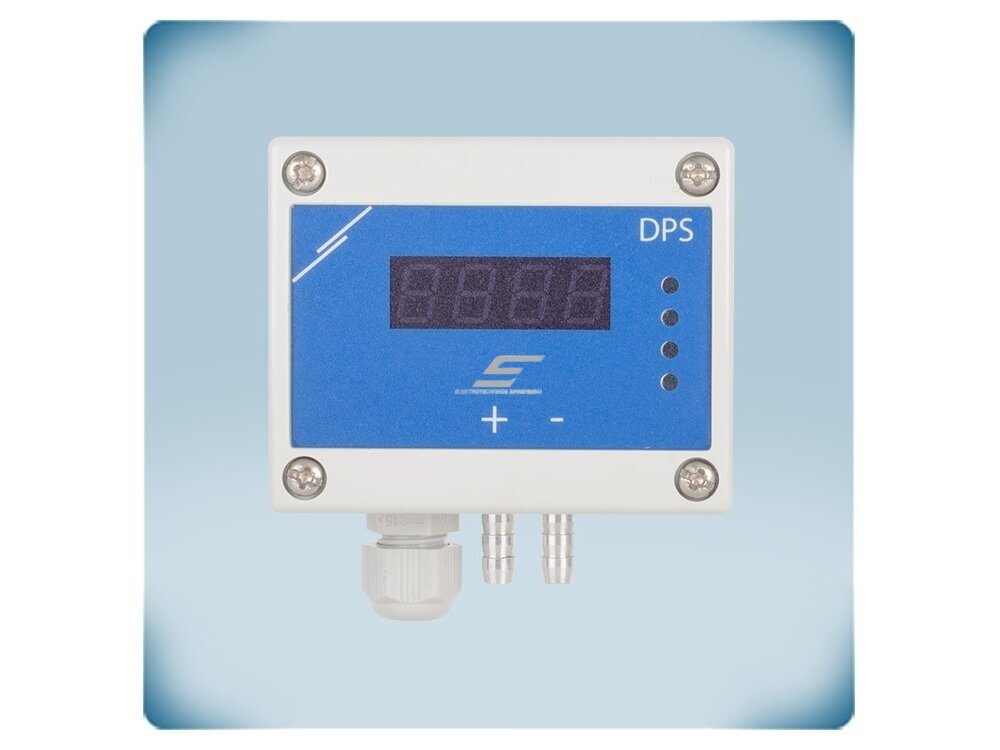 Pastovaus slėgio PI valdiklis ventiliatoriams su ekranu | 0-4000Pa | 0-10VDC/0-20mA/PWM | Modbus RTU | 24VDC | IP65 | Sentera Controls | DPSPF-4K0