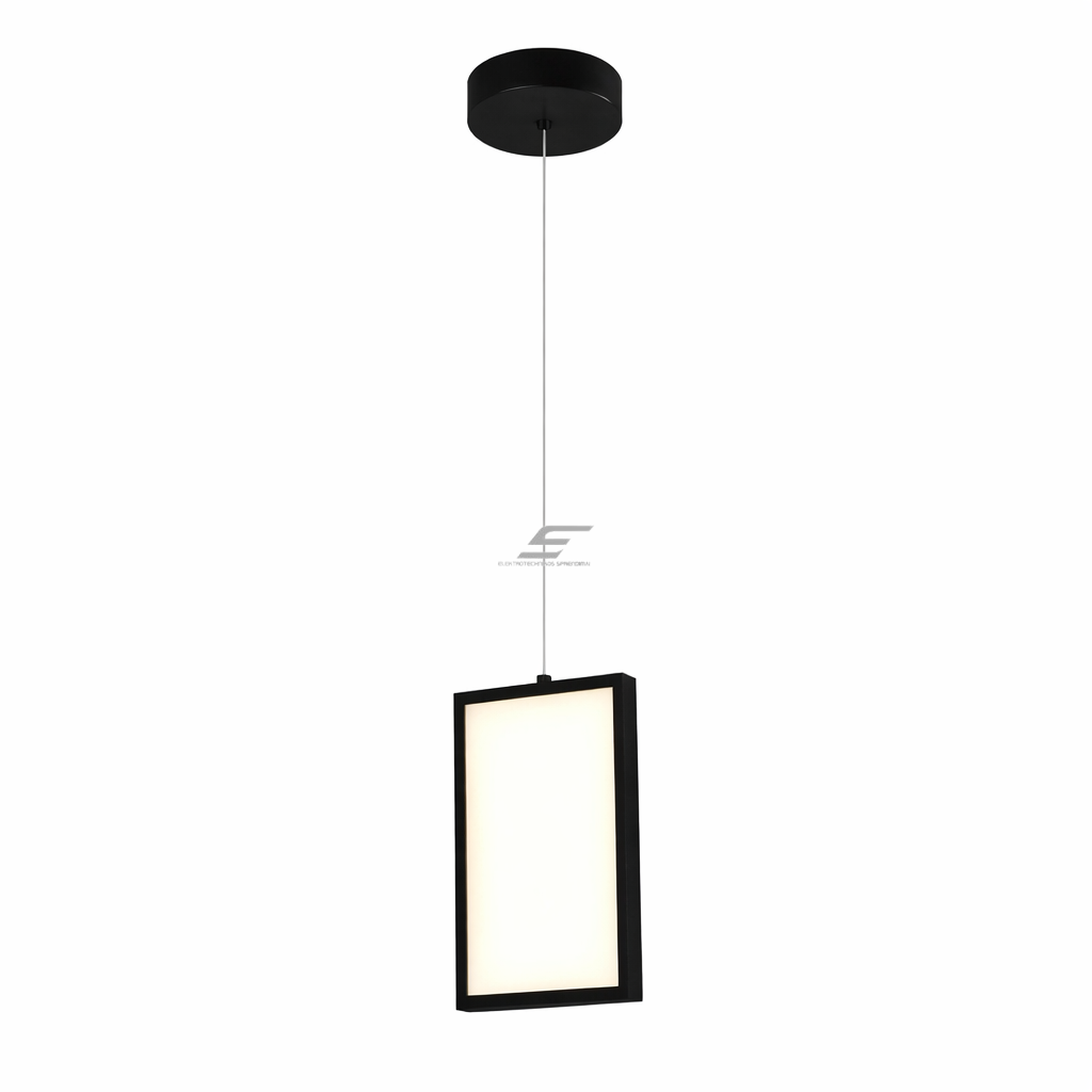 Riputatav LED valgusti | 4W | 3000K | 320lm | 120 x 200 x 1500mm | musta liivakarva | IP20 | Optonica PD4-A4
