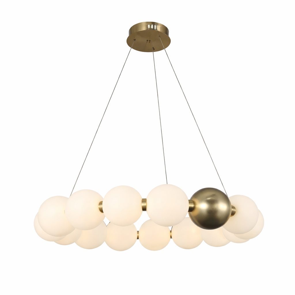 Suspended LED luminaire | 27W | 3000K | 2160lm | 620mm | copper color | IP20 | Optonica PD27-A4