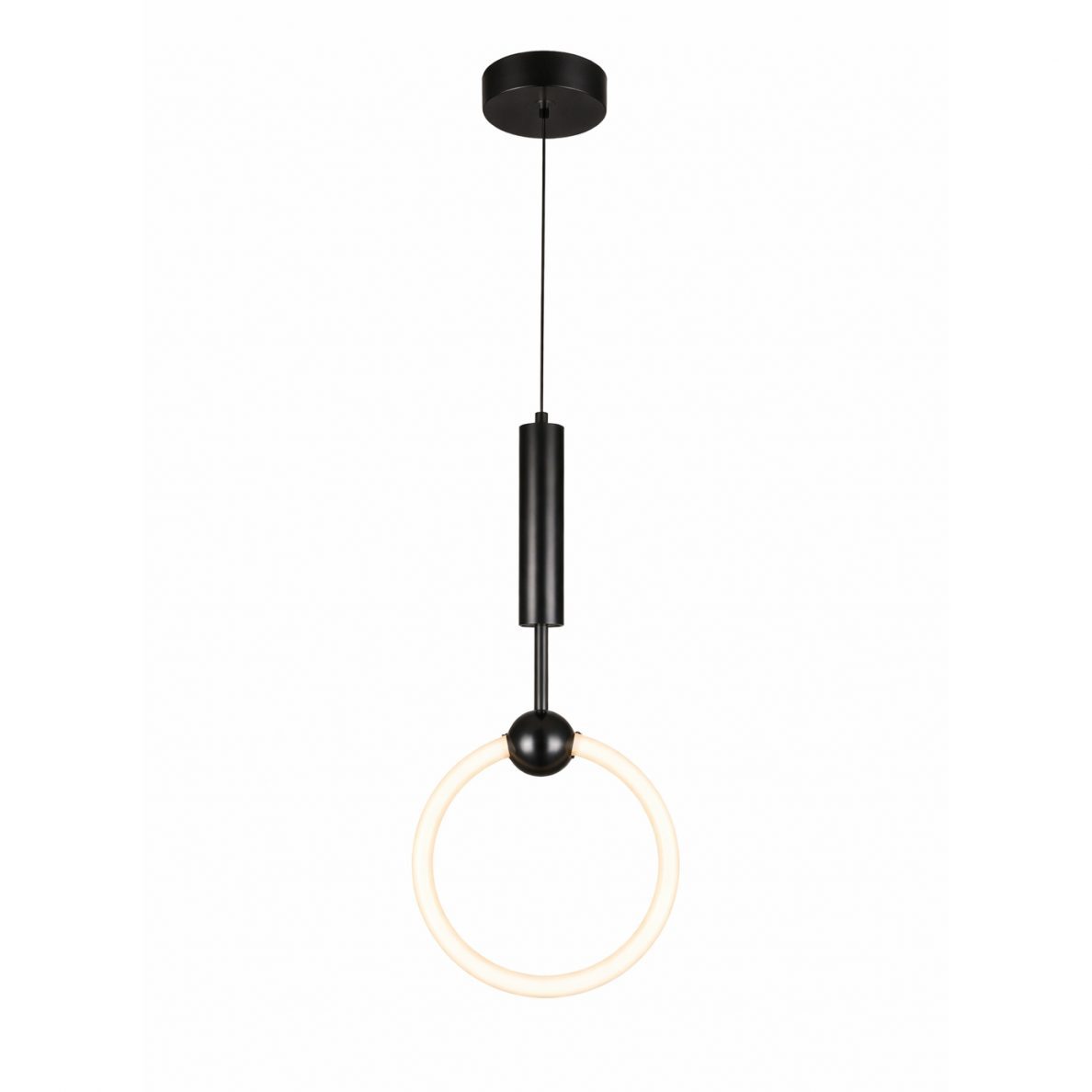 Suspended LED luminaire | 10W | 3000K | 800lm | 200 x 580mm | black color | IP20 | Optonica PD10-A4