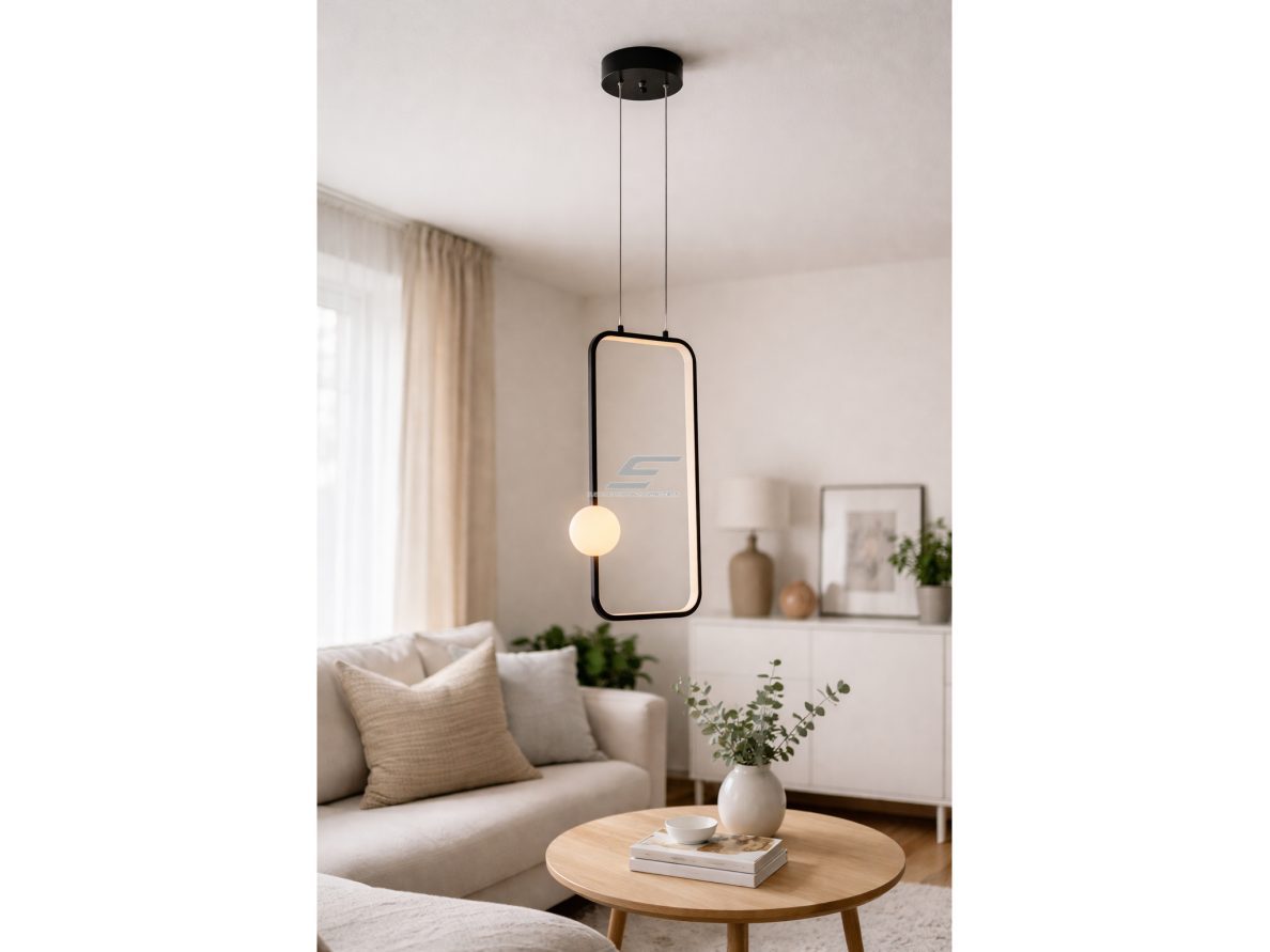Pakabinamas LED šviestuvas | 15W | 3000K | 1200lm | 1050mm | juodo smėlio spalvos | IP20 | Optonica PD15-A4 1 Pakabinamas LED šviestuvas | 15W | 3000K | 1200lm | 1050mm | juodo smėlio spalvos | IP20 | Optonica PD15-A4 1