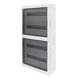 Rozdział energii elektrycznej | rozdzielnica modułowa | skrzynka | szafa | 72 moduły | 878x430x160mm | przezroczyste drzwi | hermetyczna | natynkowa | plastikowa | IP65 | Famatel | Aqua Plus | 39072 Rozdział energii elektrycznej | rozdzielnica modułowa | skrzynka | szafa | 72 moduły | 878x430x160mm | przezroczyste drzwi | hermetyczna | natynkowa | plastikowa | IP65 | Famatel | Aqua Plus | 39072