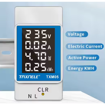 Modulārs | digitāls elektroenerģijas | sprieguma | strāvas indikators | 100A | 40–300VAC | DIN 2 Modulārs | digitāls elektroenerģijas | sprieguma | strāvas indikators | 100A | 40–300VAC | DIN 2
