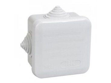 Elektros instaliacijos paskirstymo dėžutė | hermetinė | 70x70x40mm | su sandarikliais | paviršinė | pilka | IP44 | IEK | UKOZ11-070-070-040-K41-44 | 4606056211580 Elektros instaliacijos paskirstymo dėžutė | hermetinė | 70x70x40mm | su sandarikliais | paviršinė | pilka | IP44 | IEK | UKOZ11-070-070-040-K41-44 | 4606056211580