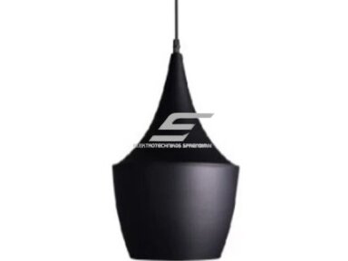 Pakabinamas šviestuvas | E27 | 1x35W | 230V | Ø240x330mm | su 1m kabeliu | be lempučių | IP20 | juodas korpusas | auksinis vidus Pakabinamas šviestuvas | E27 | 1x35W | 230V | Ø240x330mm | su 1m kabeliu | be lempučių | IP20 | juodas korpusas | auksinis vidus