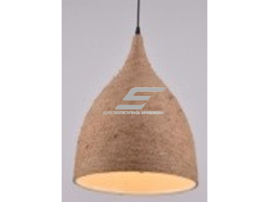 Pakabinamas šviestuvas | E27 | 1x35W | 230V | Ø300x300mm | su 1m kabeliu | be lempučių | IP20 | rudas korpusas | baltas vidus