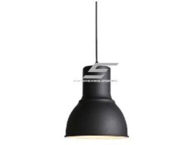 Pakabinamas šviestuvas | E27 | 1x35W | 230V | Ø350x410mm | su 1m kabeliu | be lempučių | IP20 | juodas korpusas | baltas vidus Pakabinamas šviestuvas | E27 | 1x35W | 230V | Ø350x410mm | su 1m kabeliu | be lempučių | IP20 | juodas korpusas | baltas vidus