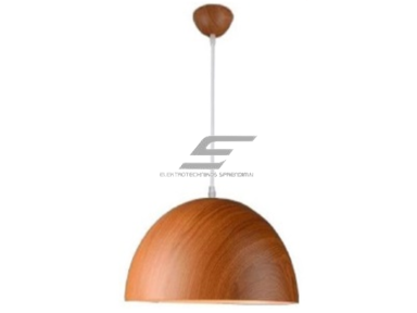 Pakabinamas šviestuvas | E27 | 1x35W | 230V | Ø400x200mm | su 1m kabeliu | be lempučių | IP20 | medžio imitacija Pakabinamas šviestuvas | E27 | 1x35W | 230V | Ø400x200mm | su 1m kabeliu | be lempučių | IP20 | medžio imitacija