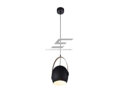 Pakabinamas šviestuvas | E27 | 1x35W | 230V | Ø350x130mm | su 1m kabeliu | be lempučių | IP20 | juodas korpusas | baltas vidus Pakabinamas šviestuvas | E27 | 1x35W | 230V | Ø350x130mm | su 1m kabeliu | be lempučių | IP20 | juodas korpusas | baltas vidus