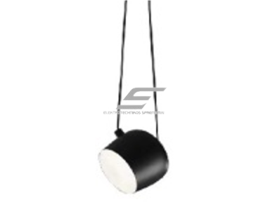 Pakabinamas šviestuvas | E27 | 1x35W | 230V | Ø260x280mm | su 1m kabeliu | be lempučių | IP20 | juodas korpusas | baltas vidus Pakabinamas šviestuvas | E27 | 1x35W | 230V | Ø260x280mm | su 1m kabeliu | be lempučių | IP20 | juodas korpusas | baltas vidus