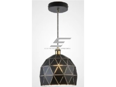 Pakabinamas šviestuvas | E27 | 1x35W | 230V | Ø300x200mm | su 1m kabeliu | be lempučių | IP20 | juodas korpusas | baltas vidus Pakabinamas šviestuvas | E27 | 1x35W | 230V | Ø300x200mm | su 1m kabeliu | be lempučių | IP20 | juodas korpusas | baltas vidus