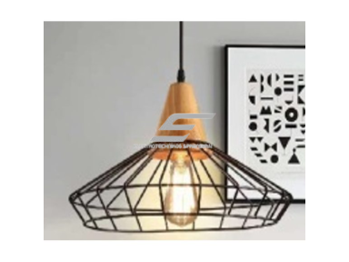 Pakabinamas šviestuvas | su grotelėmis | E27 | 1x35W | 230V | Ø400x230mm | su 1m kabeliu | be lempučių | IP20 | juodas Pakabinamas šviestuvas | su grotelėmis | E27 | 1x35W | 230V | Ø400x230mm | su 1m kabeliu | be lempučių | IP20 | juodas