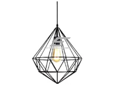 Pakabinamas šviestuvas | su grotelėmis | E27 | 1x35W | 230V | Ø320x310mm | su 1m kabeliu | be lempučių | IP20 | juodas Pakabinamas šviestuvas | su grotelėmis | E27 | 1x35W | 230V | Ø320x310mm | su 1m kabeliu | be lempučių | IP20 | juodas