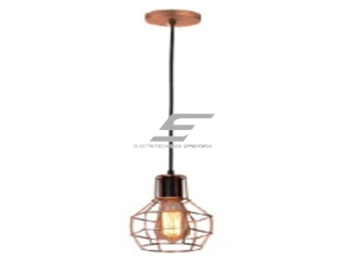 Pakabinamas šviestuvas | su grotelėmis | E27 | 1x35W | 230V | Ø150x140mm | su 1m kabeliu | be lempučių | IP20 | auksinis Pakabinamas šviestuvas | su grotelėmis | E27 | 1x35W | 230V | Ø150x140mm | su 1m kabeliu | be lempučių | IP20 | auksinis