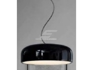 Pakabinamas šviestuvas | E27 | 1x35W | 230V | Ø480x120mm | su 1m kabeliu | be lempučių | IP20 | juodas korpusas | baltas vidus Pakabinamas šviestuvas | E27 | 1x35W | 230V | Ø480x120mm | su 1m kabeliu | be lempučių | IP20 | juodas korpusas | baltas vidus