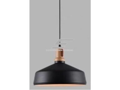 Pakabinamas šviestuvas | E27 | 1x35W | 230V | Ø350x320mm | su 1m kabeliu | be lempučių | IP20 | juodas korpusas | baltas vidus Pakabinamas šviestuvas | E27 | 1x35W | 230V | Ø350x320mm | su 1m kabeliu | be lempučių | IP20 | juodas korpusas | baltas vidus
