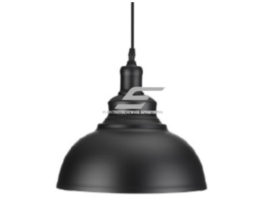 Pakabinamas šviestuvas | E27 | 1x35W | 230V | Ø290x160mm | su 1m kabeliu | be lempučių | IP20 | juodas korpusas | baltas vidus Pakabinamas šviestuvas | E27 | 1x35W | 230V | Ø290x160mm | su 1m kabeliu | be lempučių | IP20 | juodas korpusas | baltas vidus