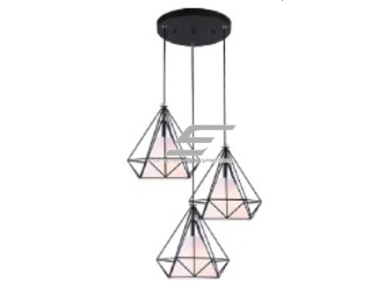 Pakabinamas šviestuvas | su grotelėmis | E27 | 3x35W | 230V | Ø250x300mm | su 1m kabeliu | be lempučių | IP20 | juodas Pakabinamas šviestuvas | su grotelėmis | E27 | 3x35W | 230V | Ø250x300mm | su 1m kabeliu | be lempučių | IP20 | juodas