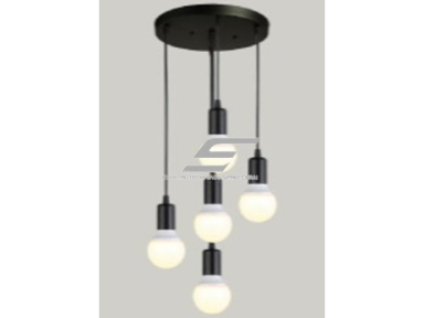 Pakabinamas šviestuvas | E27 | 5x35W | 230V | 110mm | su 1m kabeliu | be lempučių | IP20 | juodas Pakabinamas šviestuvas | E27 | 5x35W | 230V | 110mm | su 1m kabeliu | be lempučių | IP20 | juodas