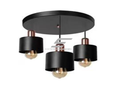 Pakabinamas šviestuvas | E27 | 3x35W | 230V | Ø120x160mm | be lempučių | IP20 | juodas Pakabinamas šviestuvas | E27 | 3x35W | 230V | Ø120x160mm | be lempučių | IP20 | juodas