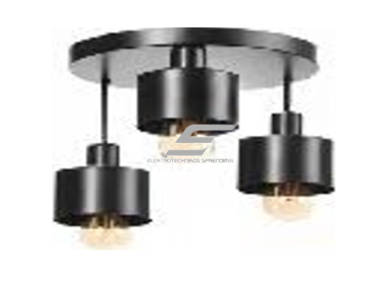 Pakabinamas šviestuvas | E27 | 3x35W | 230V | Ø120x160mm | be lempučių | IP20 | juodas Pakabinamas šviestuvas | E27 | 3x35W | 230V | Ø120x160mm | be lempučių | IP20 | juodas