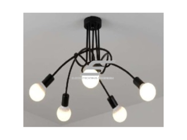Pakabinamas šviestuvas | E27 | 5x35W | 230V | 350mm | be lempučių | IP20 | juodas Pakabinamas šviestuvas | E27 | 5x35W | 230V | 350mm | be lempučių | IP20 | juodas