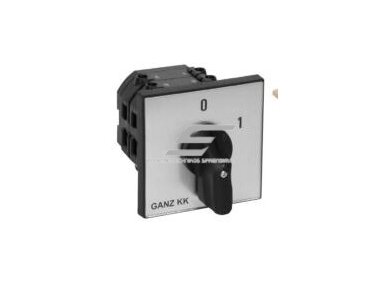 Paketinis jungiklis | perjungiklis | 0-1 | 25kW | 80A | 400/690V | IP20 | įmontuojamas | Ganz KK | KK2-80-6002 Paketinis jungiklis | perjungiklis | 0-1 | 25kW | 80A | 400/690V | IP20 | įmontuojamas | Ganz KK | KK2-80-6002