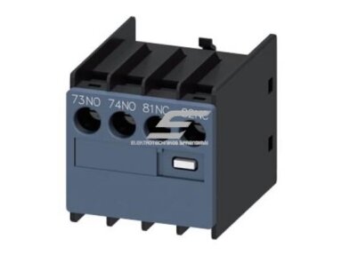 Papildomas kontaktas | 1NO+1NC | 3RH/3RT | iš viršaus | varžtiniai kontaktai | SIEMENS | 3RH2911-1LA11