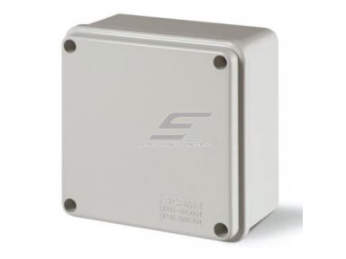 Elektros instaliacijos paskirstymo dėžutė | hermetinė | 100x100x50mm | paviršinė | pilka | IP56 | Scame | 686.204HF | 8001636056258