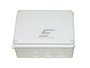 Elektros instaliacijos paskirstymo dėžutė | hermetinė | 155x115x70mm | paviršinė | balta | IP55 | P9/A | 5908257184816 Elektros instaliacijos paskirstymo dėžutė | hermetinė | 155x115x70mm | paviršinė | balta | IP55 | P9/A | 5908257184816
