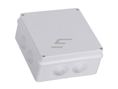 Elektros instaliacijos paskirstymo dėžutė | hermetinė | 100x100x70mm | su sandarikliais | paviršinė | balta | IP65 | 4779041466958 Elektros instaliacijos paskirstymo dėžutė | hermetinė | 100x100x70mm | su sandarikliais | paviršinė | balta | IP65 | 4779041466958