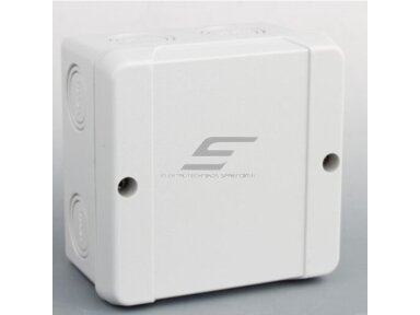 Elektros instaliacijos paskirstymo dėžutė | hermetinė | 88x88x53mm | paviršinė | balta | IP65 | 4779041467047