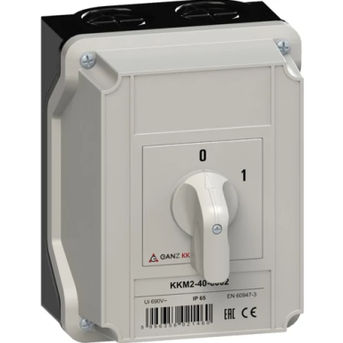 Paketes slēdzis ar kārbu KKM2-40-6002 | atslēdzējs | 3P | 40 A | 15 kW | 690 V | IP65 Paketes slēdzis ar kārbu KKM2-40-6002 | atslēdzējs | 3P | 40 A | 15 kW | 690 V | IP65