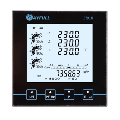 Three-phase power and energy analyzer | 3 phase | RS485 Modbus | Accuracy class 0.5 | For PV systems | Digital LCD display Three-phase power and energy analyzer | 3 phase | RS485 Modbus | Accuracy class 0.5 | For PV systems | Digital LCD display