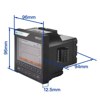 Multifunction power network analyzer | with Rogowski sensor support | 3.5" IPS | Modbus TCP / RS485 | ME537 Multifunction power network analyzer | with Rogowski sensor support | 3.5" IPS | Modbus TCP / RS485 | ME537