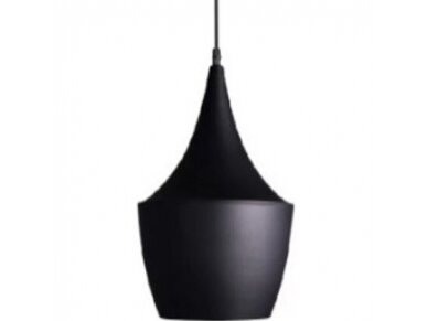 Pakabinamas šviestuvas | E27 | 1x35W | 230V | Ø240x330mm | su 1m kabeliu | be lempučių | IP20 | juodas korpusas | auksinis vidus Pakabinamas šviestuvas | E27 | 1x35W | 230V | Ø240x330mm | su 1m kabeliu | be lempučių | IP20 | juodas korpusas | auksinis vidus