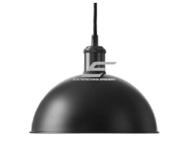 Pakabinamas šviestuvas | E27 | 1x35W | 230V | Ø300x270mm | su 1m kabeliu | be lempučių | IP20 | juodas korpusas | baltas vidus Pakabinamas šviestuvas | E27 | 1x35W | 230V | Ø300x270mm | su 1m kabeliu | be lempučių | IP20 | juodas korpusas | baltas vidus