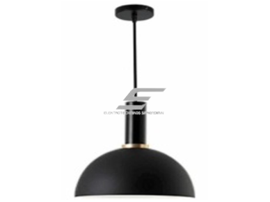 Pakabinamas šviestuvas | E27 | 1x35W | 230V | Ø300x250mm | su 1m kabeliu | be lempučių | IP20 | juodas korpusas | baltas vidus Pakabinamas šviestuvas | E27 | 1x35W | 230V | Ø300x250mm | su 1m kabeliu | be lempučių | IP20 | juodas korpusas | baltas vidus