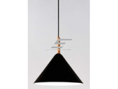 Pakabinamas šviestuvas | E27 | 1x35W | 230V | Ø400x260mm | su 1m kabeliu | be lempučių | IP20 | juodas korpusas | baltas vidus Pakabinamas šviestuvas | E27 | 1x35W | 230V | Ø400x260mm | su 1m kabeliu | be lempučių | IP20 | juodas korpusas | baltas vidus
