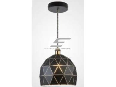 Pakabinamas šviestuvas | E27 | 1x35W | 230V | Ø300x200mm | su 1m kabeliu | be lempučių | IP20 | juodas korpusas | baltas vidus Pakabinamas šviestuvas | E27 | 1x35W | 230V | Ø300x200mm | su 1m kabeliu | be lempučių | IP20 | juodas korpusas | baltas vidus