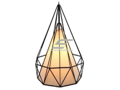 Pakabinamas šviestuvas | su grotelėmis | E27 | 1x35W | 230V | Ø380x350mm | su 1m kabeliu | be lempučių | IP20 | juodas Pakabinamas šviestuvas | su grotelėmis | E27 | 1x35W | 230V | Ø380x350mm | su 1m kabeliu | be lempučių | IP20 | juodas