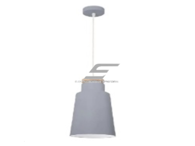 Pakabinamas šviestuvas | E27 | 1x35W | 230V | Ø200x330mm | su 1m kabeliu | be lempučių | IP20 | pilkas korpusas | baltas vidus Pakabinamas šviestuvas | E27 | 1x35W | 230V | Ø200x330mm | su 1m kabeliu | be lempučių | IP20 | pilkas korpusas | baltas vidus