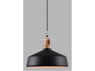 Pakabinamas šviestuvas | E27 | 1x35W | 230V | Ø350x320mm | su 1m kabeliu | be lempučių | IP20 | juodas korpusas | baltas vidus Pakabinamas šviestuvas | E27 | 1x35W | 230V | Ø350x320mm | su 1m kabeliu | be lempučių | IP20 | juodas korpusas | baltas vidus