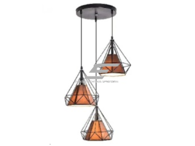 Pakabinamas šviestuvas | su grotelėmis | E27 | 3x35W | 230V | Ø240x300mm | su 1m kabeliu | be lempučių | IP20 | juodas Pakabinamas šviestuvas | su grotelėmis | E27 | 3x35W | 230V | Ø240x300mm | su 1m kabeliu | be lempučių | IP20 | juodas