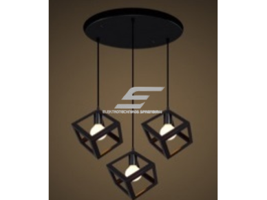 Pakabinamas šviestuvas | su figūromis | E27 | 3x35W | 230V | 180mm | su 1m kabeliu | be lempučių | IP20 | juodas Pakabinamas šviestuvas | su figūromis | E27 | 3x35W | 230V | 180mm | su 1m kabeliu | be lempučių | IP20 | juodas