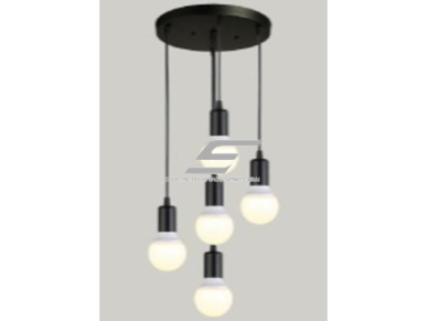 Pakabinamas šviestuvas | E27 | 5x35W | 230V | 110mm | su 1m kabeliu | be lempučių | IP20 | juodas Pakabinamas šviestuvas | E27 | 5x35W | 230V | 110mm | su 1m kabeliu | be lempučių | IP20 | juodas