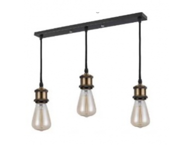 Pakabinamas šviestuvas | E27 | 3x35W | 230V | 130mm | su 1m kabeliu | be lempučių | IP20 | juodas Pakabinamas šviestuvas | E27 | 3x35W | 230V | 130mm | su 1m kabeliu | be lempučių | IP20 | juodas