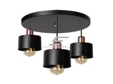 Pakabinamas šviestuvas | E27 | 3x35W | 230V | Ø120x160mm | be lempučių | IP20 | juodas Pakabinamas šviestuvas | E27 | 3x35W | 230V | Ø120x160mm | be lempučių | IP20 | juodas